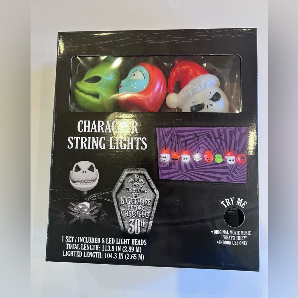 Disney Tim Burton's Nightmare Before Christmas LED String Lights - Multicolor